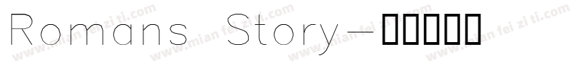 Romans Story字体转换